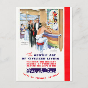 Carte Postale Poster Vintage voyage restauré en France