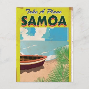 Carte Postale Poster Vintage voyage Samoa