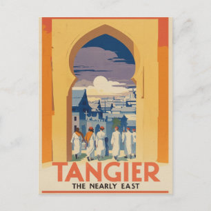 Carte Postale Poster Vintage voyage Tanger