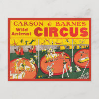 Poster vintage Wild Animal Circus