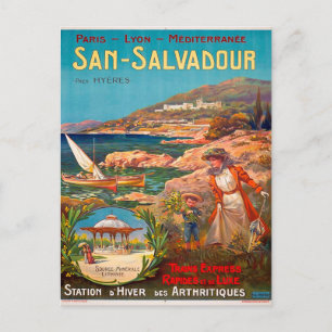 Carte Postale Poster voyage vintage San Salvadour 1900