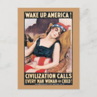 Poster Wake Up America WWI