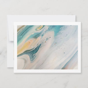 Carte Postale Postkarte Boho Blue 4,25" x 5,6"
