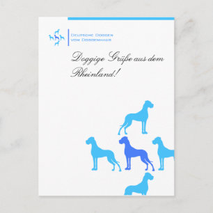 Carte Postale Postkarte für Doggenzüchter