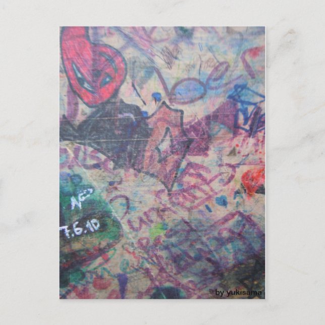 Carte Postale Postkarte - Grafitti (Devant)