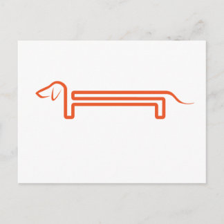 Carte Postale Postkarte mit Dackel