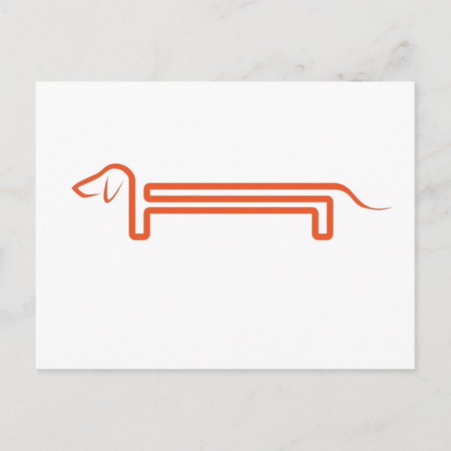 Carte Postale Postkarte mit Dackel (Devant)