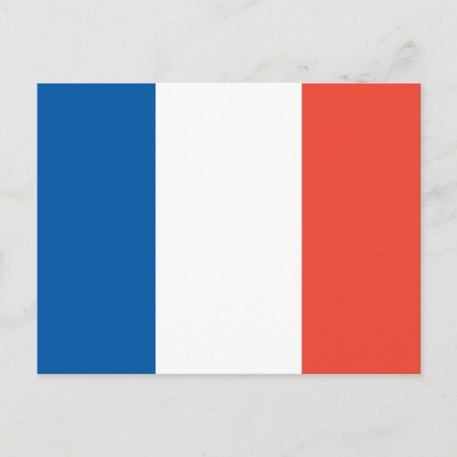 Carte Postale Postkarte mit Frankreich Fahne (Devant)