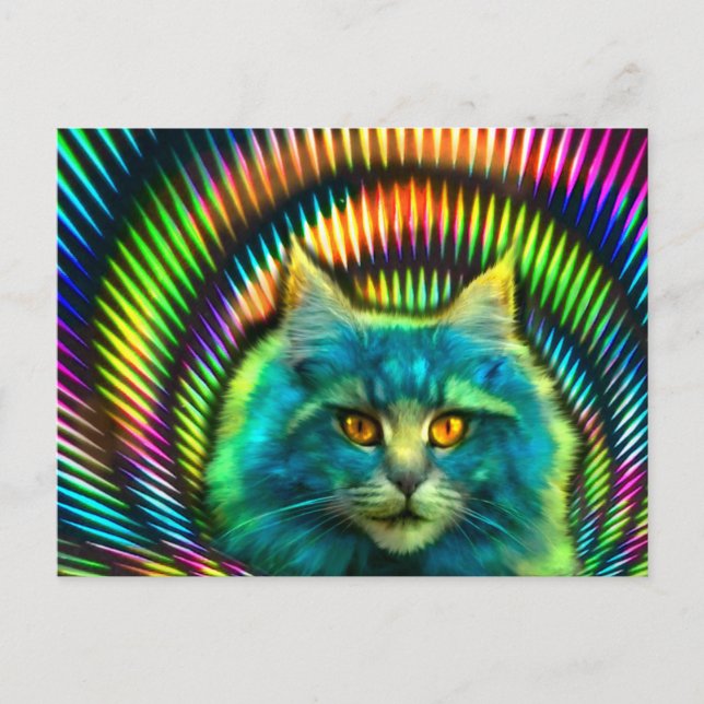 Carte Postale Postkarte "PsyCat" (Devant)
