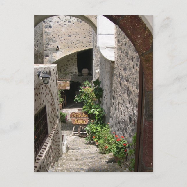 Carte Postale Postkarte Santorini Fira (Devant)