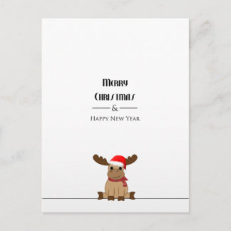 Carte Postale Postkarte Weihnachten Elch