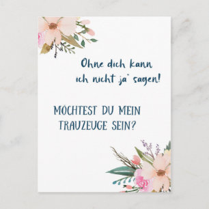 Carte Postale Postkarte - Willst du mein Trauzeuge sein