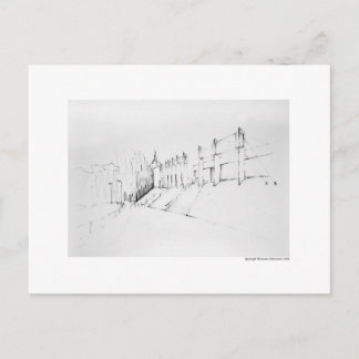 Carte Postale Postkarte Zeichnung Bleistift Hannover Landschaft