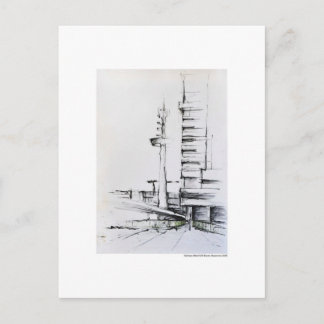 Carte Postale Postkarte Zeichnung Bleistift Hannover Landschaft