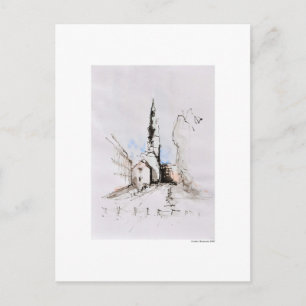 Carte Postale Postkarte Zeichnung Bleistift Hannover Landschaft