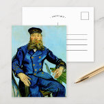 Carte Postale Postman Joseph Roulin | Vincent Van Gogh<br><div class="desc">Portrait du facteur Joseph Roulin (1888) de l'artiste post-impressionniste néerlandais Vincent Van Gogh. La peinture originale est une huile sur toile. Le portrait est l'un des nombreux Van Gogh peints de son ami proche, employé de la poste dans la ville d'Arles, dans le sud de la France. Dans cette version,...</div>