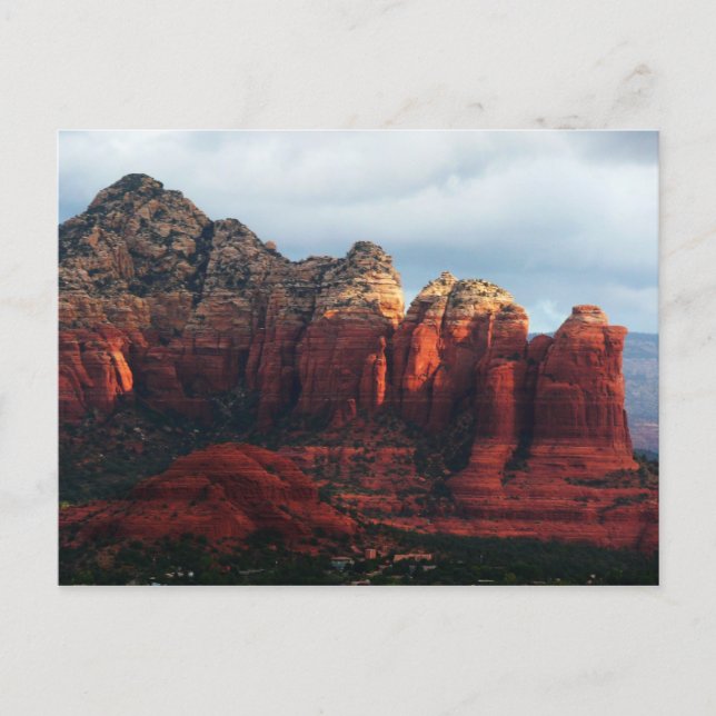 Carte Postale Pot de café nuageux Rock à Sedona Arizona (Devant)