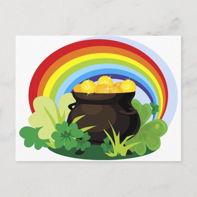 Carte Postale Pot Of Gold St. Patrick's Day Cadeau (Devant)