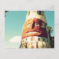 Carte postale Poteau Totem