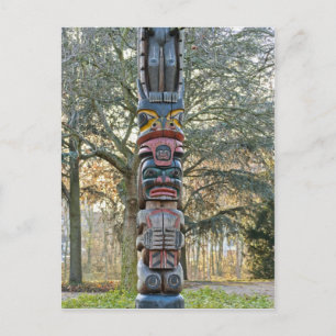 Carte Postale Poteau Totémique