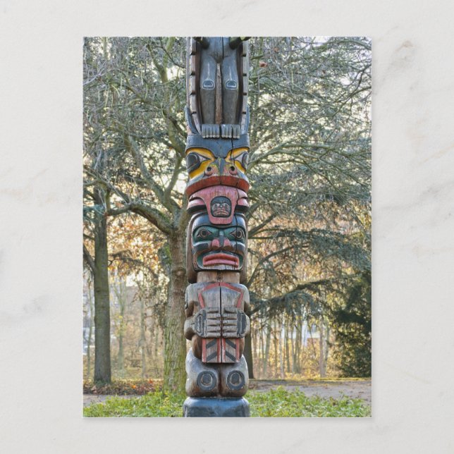 Carte Postale Poteau Totémique (Devant)