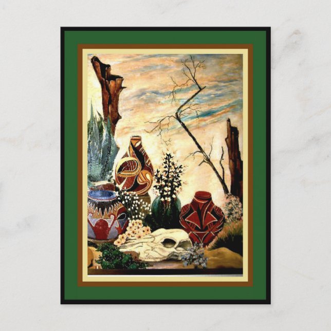 Carte Postale Poterie du désert - Art (Devant)