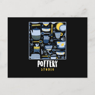 Carte Postale Poterie Studio Céramique Porcelaine Sculpture Cade