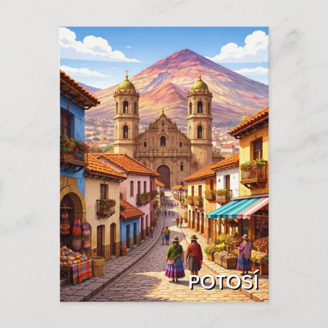 Carte Postale Potosi Bolivia Travel (Devant)