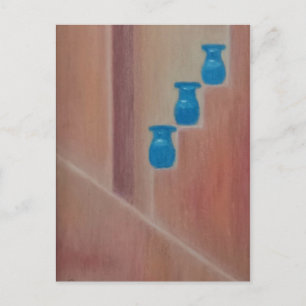 Carte Postale Pots bleus
