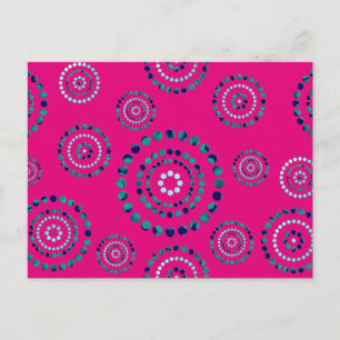 Carte Postale Pots Circle Power Flowers + votre backgr. & idées