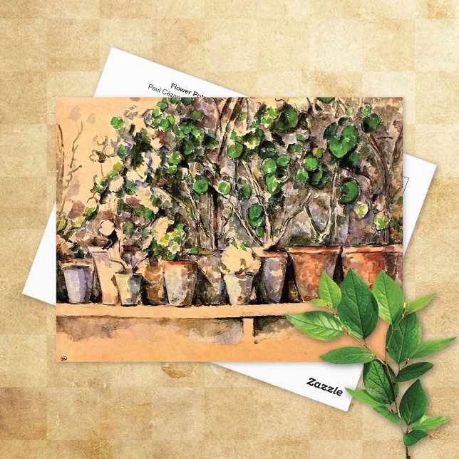 Carte Postale Pots de fleurs en Argile Paul Cezanne (Créateur téléchargé)