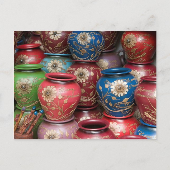 Carte Postale Pots décorés, Huaraz, Cordillère Blanche (Devant)