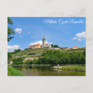 Carte Postale Potscard du château Mělník en République tchèque