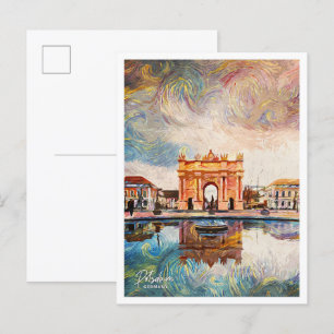 Carte Postale Potsdam Allemagne Belle Peinture Paint Ville