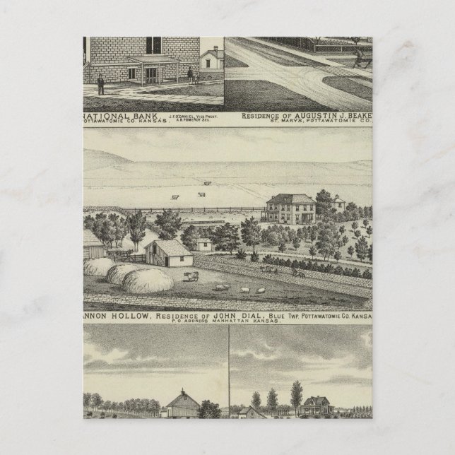 Carte Postale Pottawatomie, Kansas (Devant)