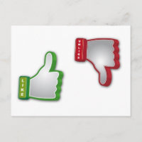 Pouce vers le haut pouces vers le bas