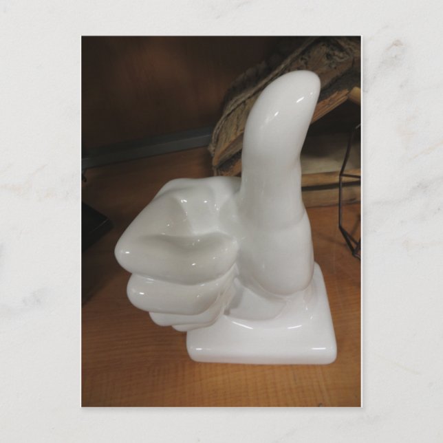 Carte Postale Pouce vers le haut Statue (Devant)