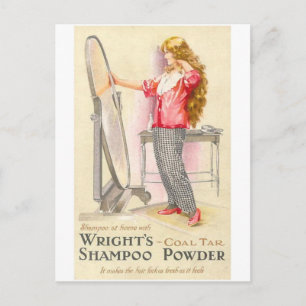 Carte Postale Poudre de shampooing Wrights