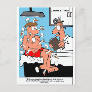 Carte Postale Poules & Œufs Pox Cadeaux Drôles T-shirts & Collec