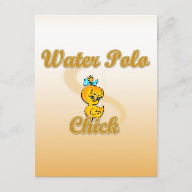 Carte Postale Poulet de Water-polo (Devant)