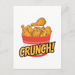 Carte Postale Poulet frit