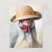 Poulet mignon Avec Casquette Soleil