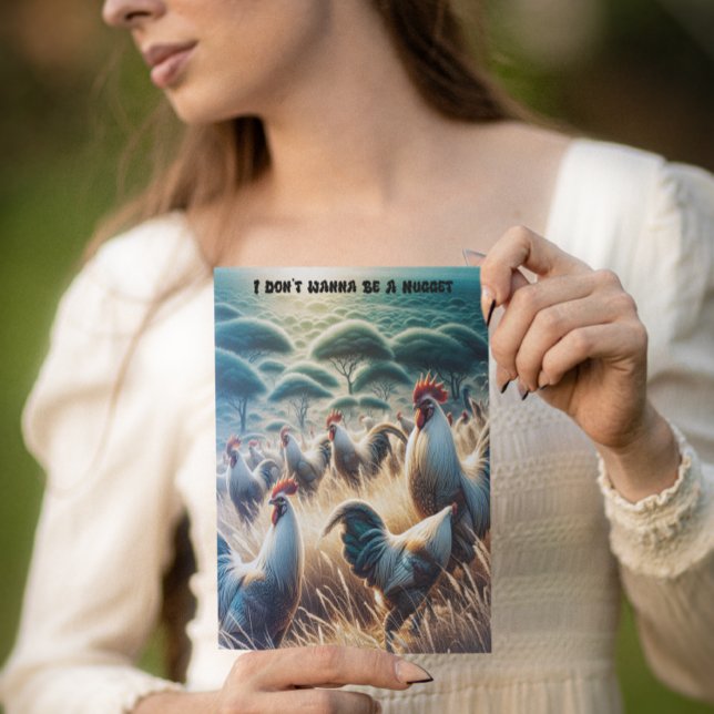 Carte Postale Poulets en itinérance libre (Créateur téléchargé)