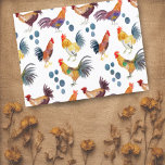 Carte Postale Poulets et oeufs colorés Motif d'aquarelle<br><div class="desc">Profitez de ce motif de poulets et d'oeufs fantaisistes sur cette carte colorée. Vous pouvez toujours ajouter votre propre texte. Faites-moi savoir si vous voulez quelque chose fait sur mesure. Si vous l'achetez, merci ! N'oubliez pas de partager une photo sur Instagram de celle-ci en action et de m'étiqueter @shoshannahscribbles...</div>