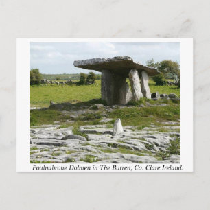 Carte Postale Poulnabrone Portal Tomb, Burren, Clare, Irlande