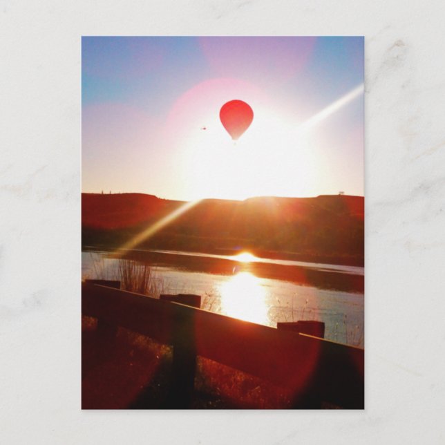 Carte Postale Poumon solaire, montgolfière (Devant)