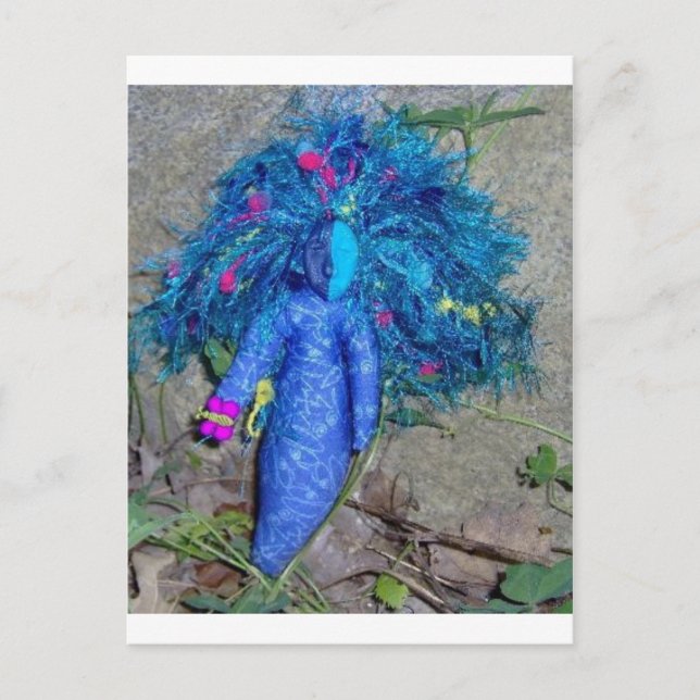 Carte Postale Poupée Bleue Xavychup Goddess (Devant)