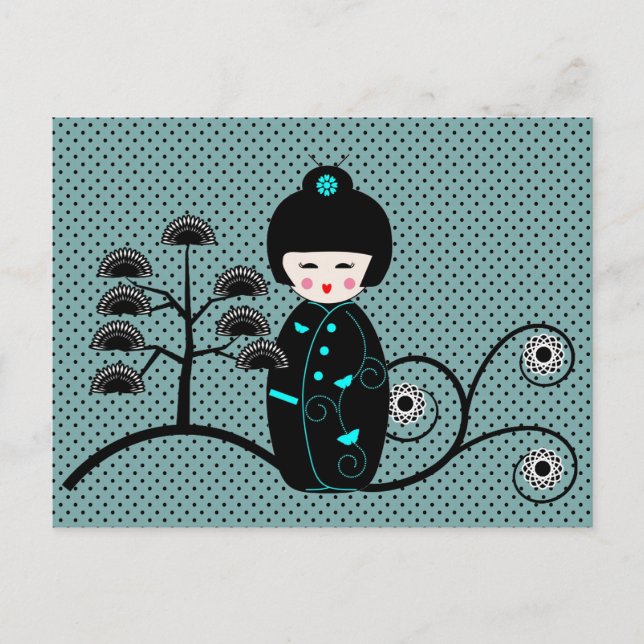 Carte Postale Poupée Japonaise (Devant)