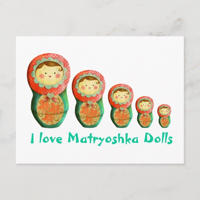 Carte Postale Poupée russe Matryoshka (Devant)