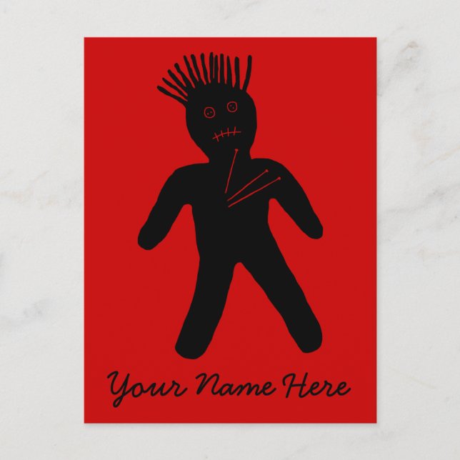 Carte Postale Poupée vaudou (Devant)